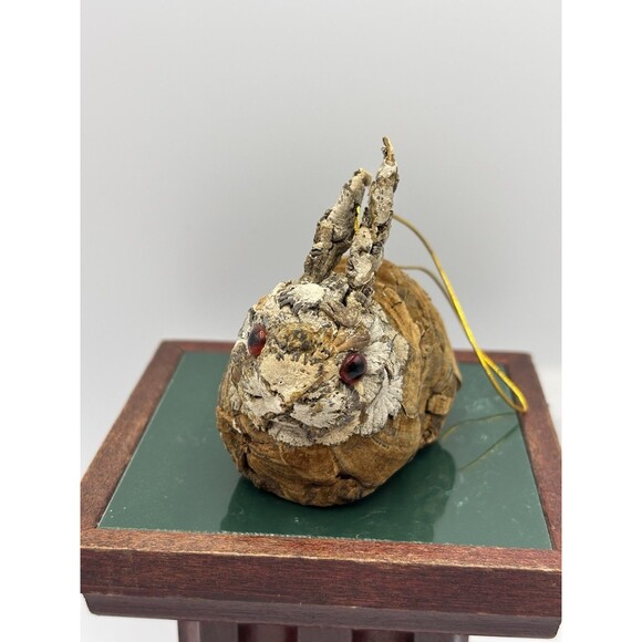 Unique Vintage Pinecone Rabbit Woodland  Ornament - Picture 4 of 12